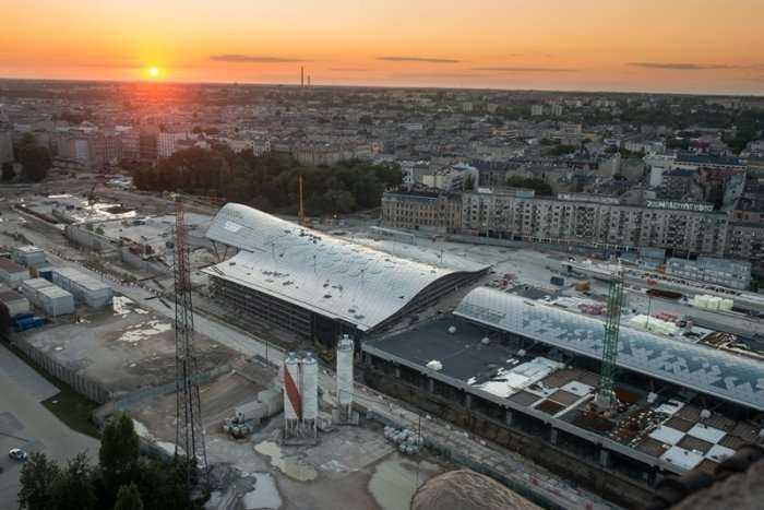 Najnowsze zdjęcia z budowy dwroca Łódź Fabryczna