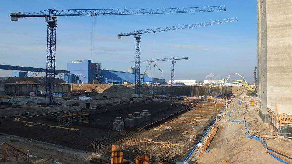 Betonowanie fundamentu maszynowni nr 6 w Elektrowni Opole