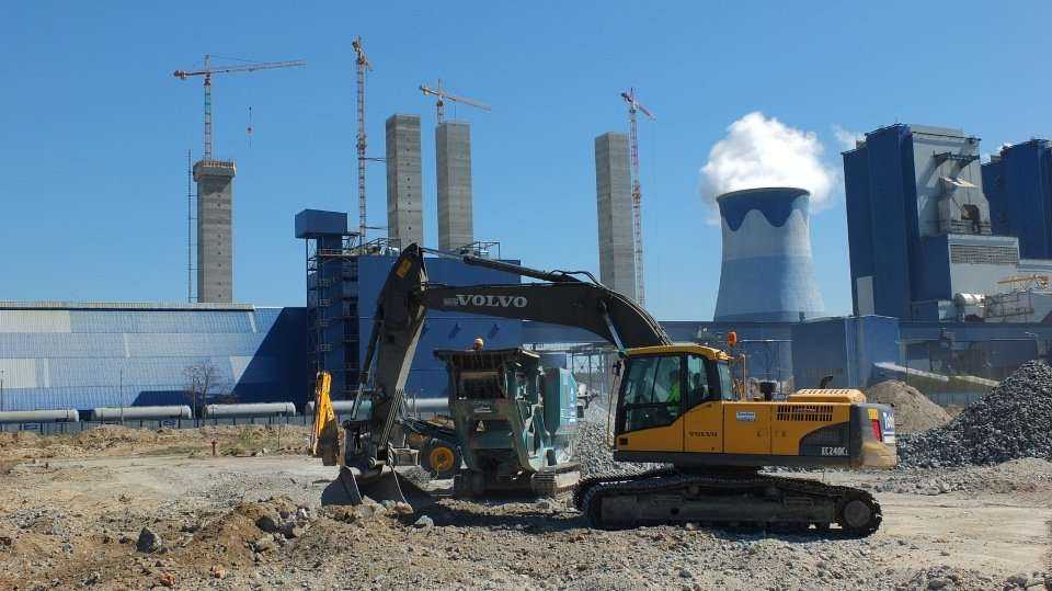 Betonowanie płyty fundamentowej kotłowni nr 5 w Elektrowni Opole