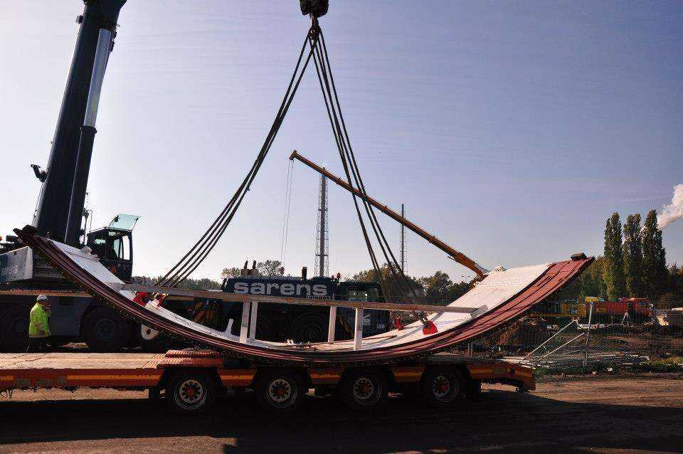 Rozładunek części TBM dla gdańskiego tunelu / Fot. z archiwum GIK sp. z o.o.