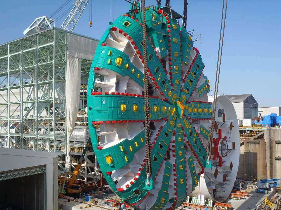 TBM Bertha o średnicy tarczy wynoszącej 17,5 m