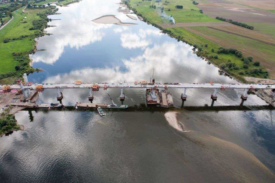Budowa mostu przez Wisłę w Kwidzynie. Fot. z archiwum GIK sp. z o.o.