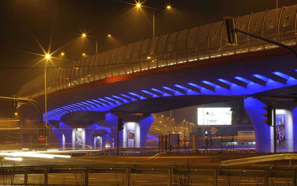 Estakada nad Rondem Ofiar Katynia. Fot. www.inzynieria.com