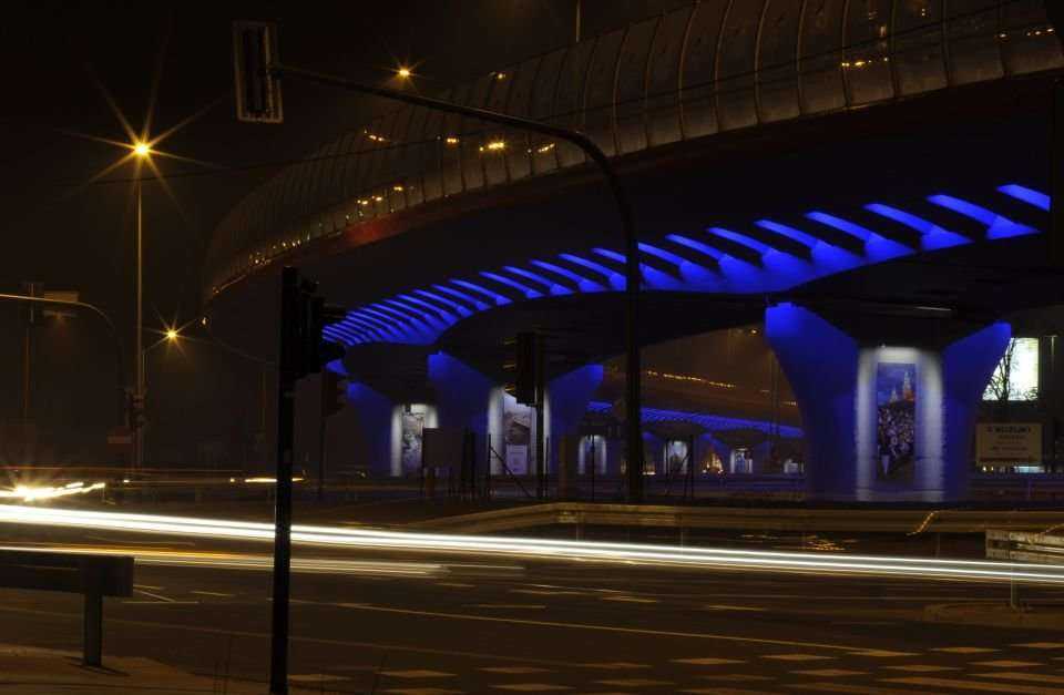 Estakada nad Rondem Ofiar Katynia. Fot. www.inzynieria.com