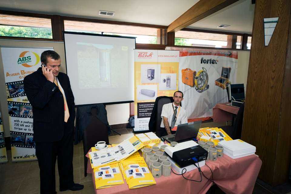 Stoisko wewnętrzne firmy BEWA Systemy Oczyszczania Ścieków