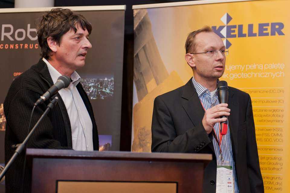 Technologia iniekcji URETEK, typowe rozwiązania URETEK, zagadnienia projektowe. Od lewej: Janos Mazan, Ferenc Molnar, URETEK Polska sp. z o.o. / fot. <a href='http://www.quality-studio.com' target='_blank'>Quality Studio</a> dla www.inzynieria.com