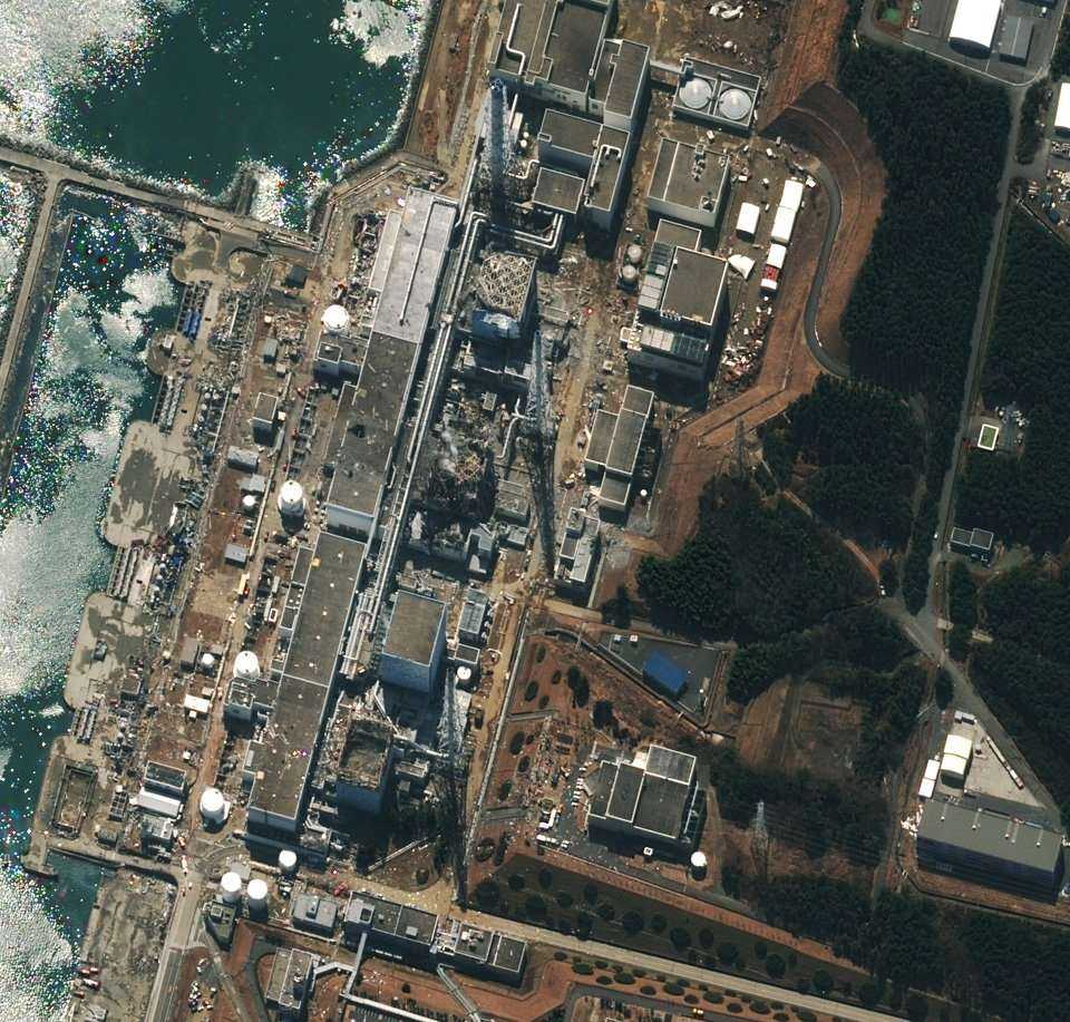 Elektrownia atomowa Fukushima I / Fot. DigitalGlobe