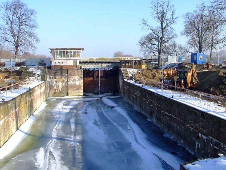 Remont Śluzy Brdyujście. Fot. z archiwum RZGW w Gdańsku