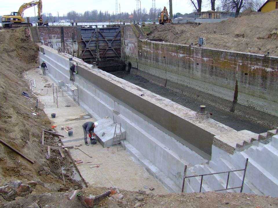 Remont Śluzy Brdyujście. Fot. z archiwum RZGW w Gdańsku