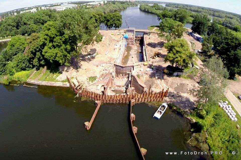 Remont Śluzy Brdyujście. Fot. z archiwum RZGW w Gdańsku