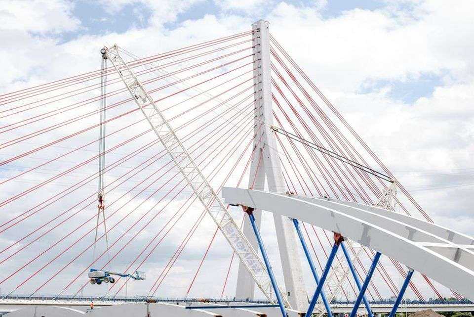 Most kolejowy nad Martwą Wisłą. Fot. PKP PLK S.A.