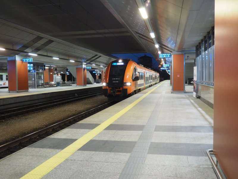 Połączenie kolejowe na lotnisko w podkrakowskich Balicach. Fot. PKP PLK S.A.