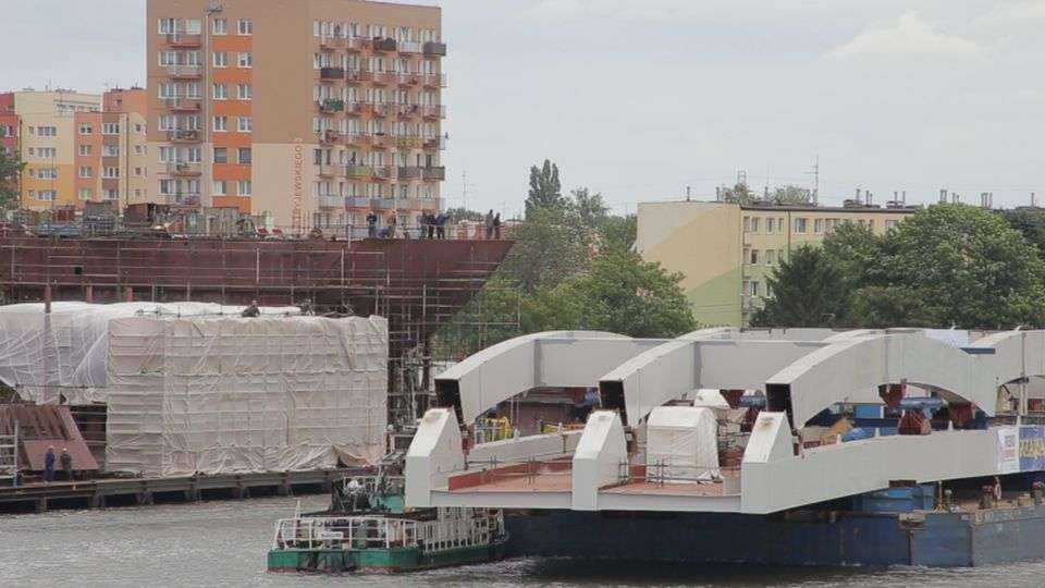 Most kolejowy nad Martwą Wisłą. Fot. PKP PLK S.A.