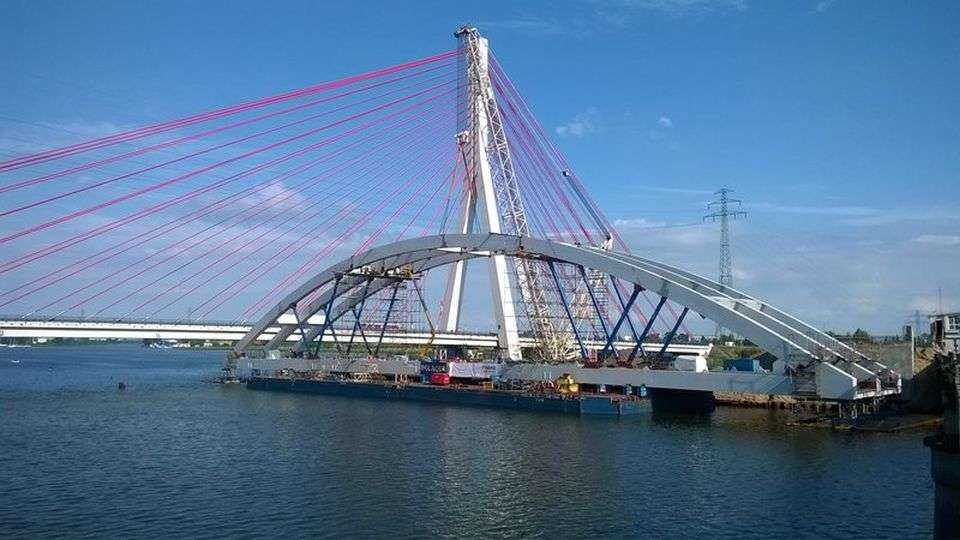 Most kolejowy nad Martwą Wisłą. Fot. PKP PLK S.A.