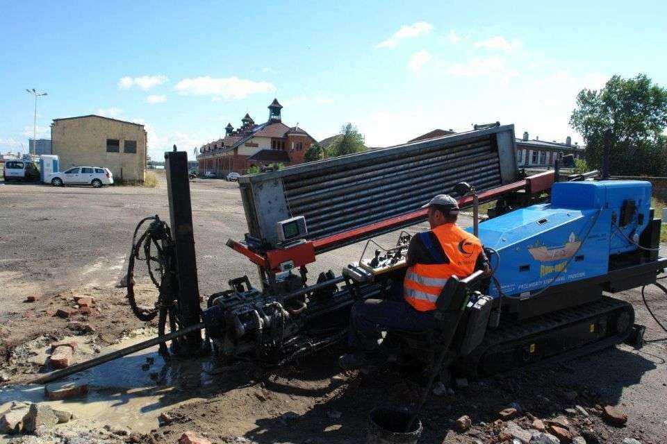 250-metrowy przewiert pod Kanałem Duńczyca