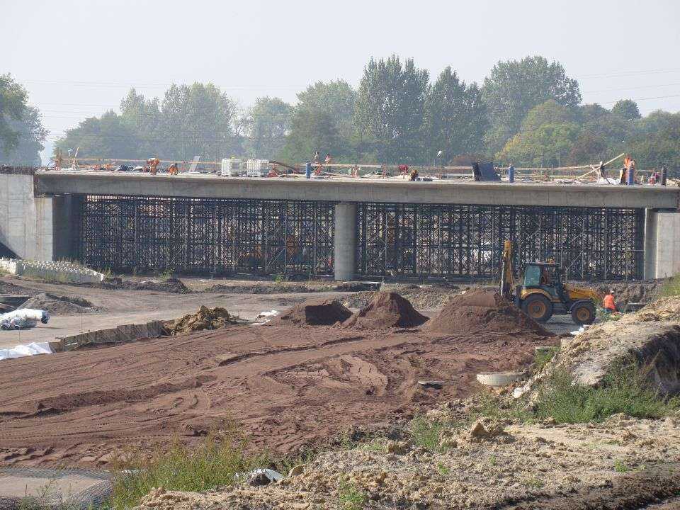 Budowa DTŚ w Zabrzu (2009 r.). Fot. Mirosław Staszyk / DTŚ S.A.