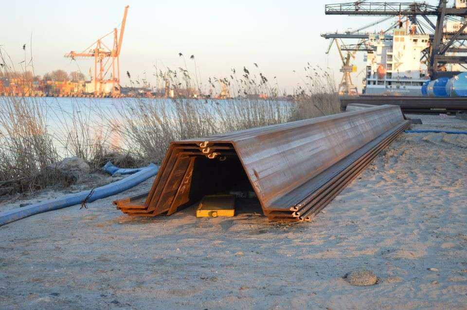 Budowa Nabrzeża Bułgarskiego i Nabrzeża Zamykającego w Porcie Gdynia. Fot. ArcelorMittal