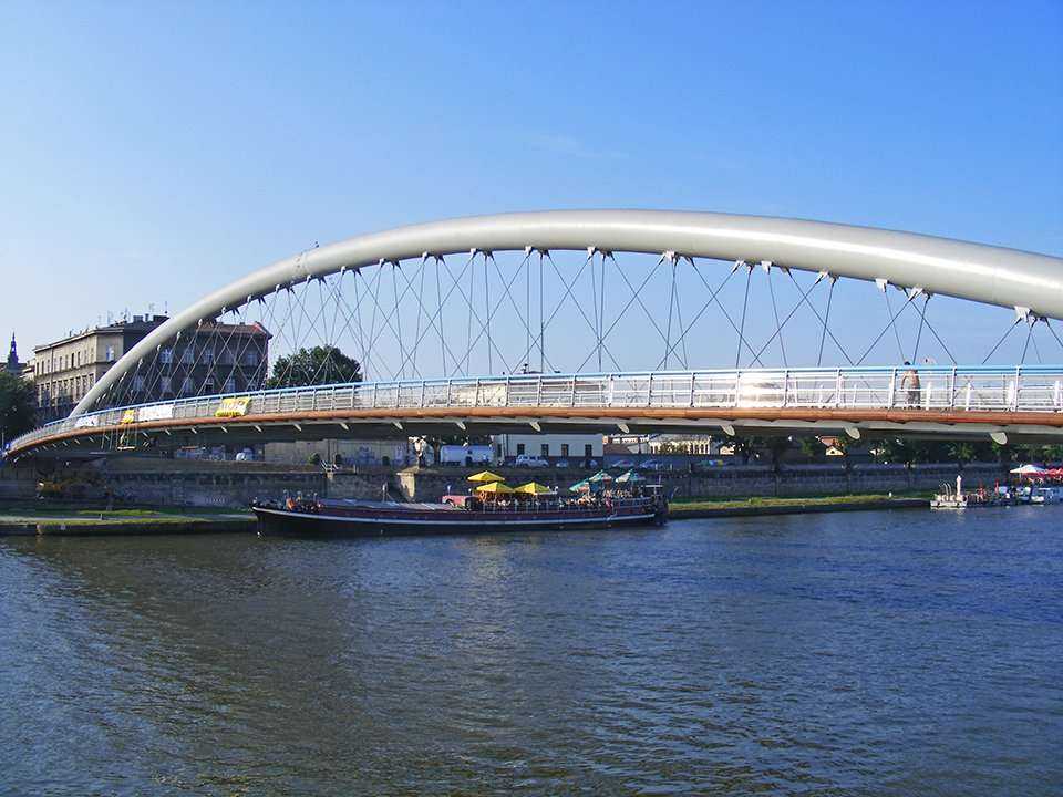 Pieszo-rowerowa kładka przez Wisłę