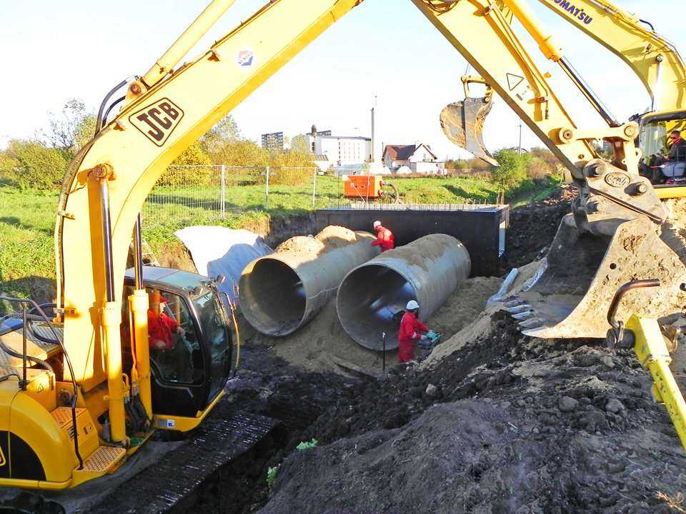 Kolektory zastępujące rów \Strzała\ w Siedlcach