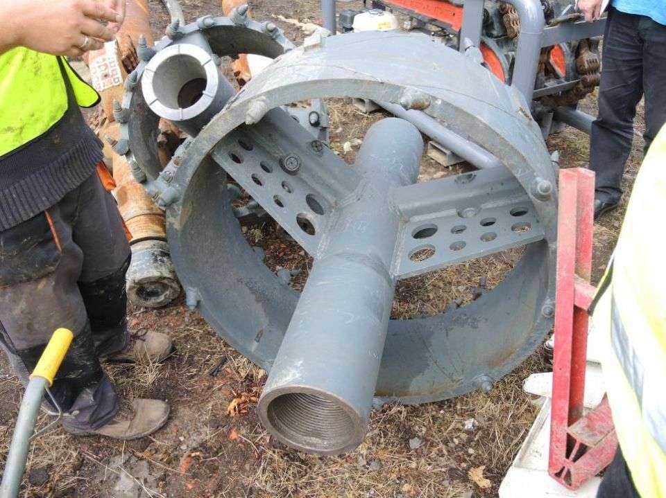 Przewiert pod Odrą Zachodnią: I etap prac