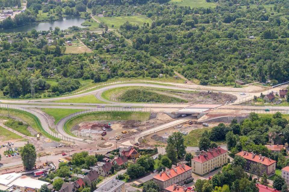 Ul. Królewskiej Tamy w Gliwicach. Fot. Krzysztof Krzemiński / DTŚ S.A. (czerwiec 2015)