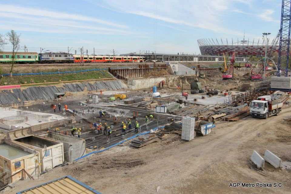 Stacja stadion. Fot. z archiwum AGP Metro Polska / stan na 27.04.2012 r.