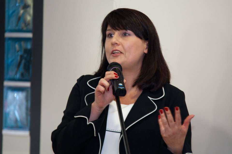 Pierwszy dzień konferencji w siedzibie Wodociągów Olsztyńskich - Bożena Szymańska - Z-ca Dyrektora ds. Promocji Produktu Unisoft sp. z o.o. / fot. <a href='http://www.quality-studio.com' target='_blank'>Quality Studio</a> dla www.inzynieria.com