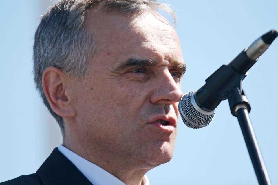 Uroczyste otwarcie XIX Międzynarodowych Targów Maszyn i Urządzeń dla Wodociągów i Kanalizacji WOD-KAN 2011. Prezes Rady IGWP Stanisław Drzewiecki. Fot. www.inzynieria.com