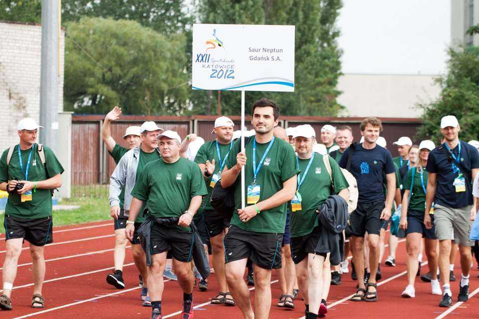 Otwarcie Spartakiady 2012 - reprezentanci spółki Saur Neptun Gdańsk / fot. <a href='http://www.quality-studio.com' target='_blank'>Quality Studio</a> dla www.inzynieria.com