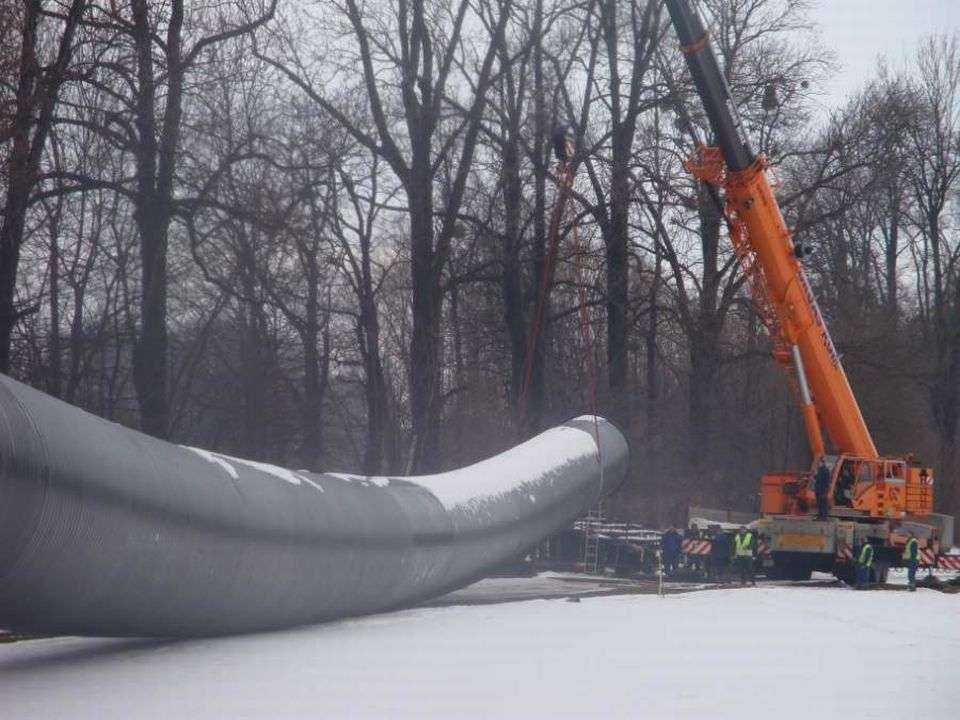 Trwa układanie rurociągu w Cieszynie