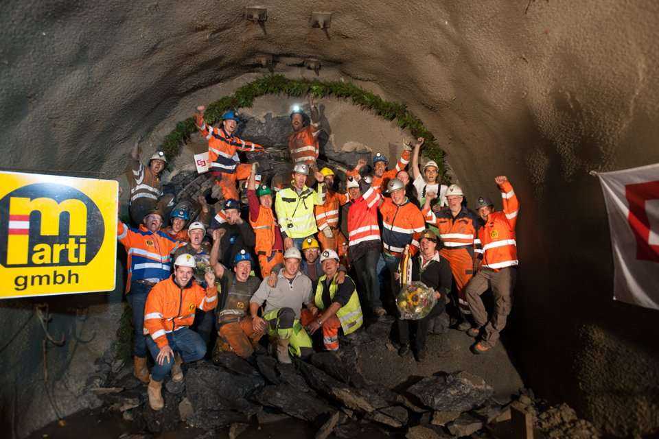 Budowa tunelu dla elektrowni wodnej w Austrii