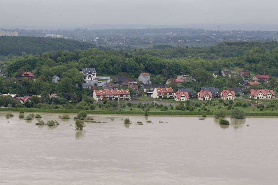 widok na Wisłę z zamku w Przegorzałach