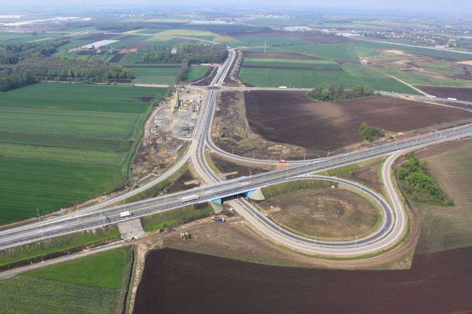 Węzeł Kobierzyce. rondo z drogą 35. Fot. W. Kluczewski;  archiwum GDDKiA O/Wrocław