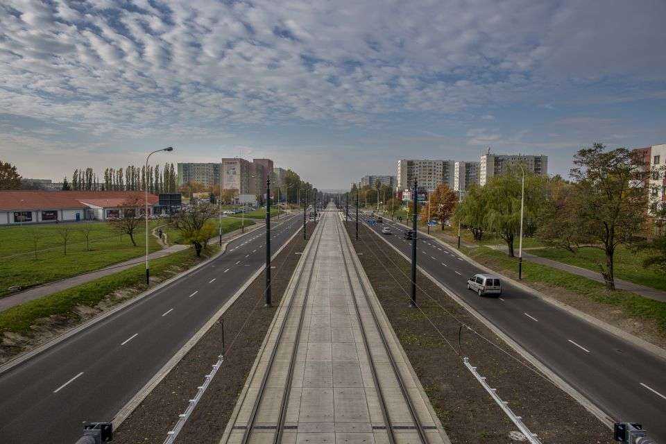 Trasa W-Z w Łodzi. Źródło: Archiwum Miasta Łodzi