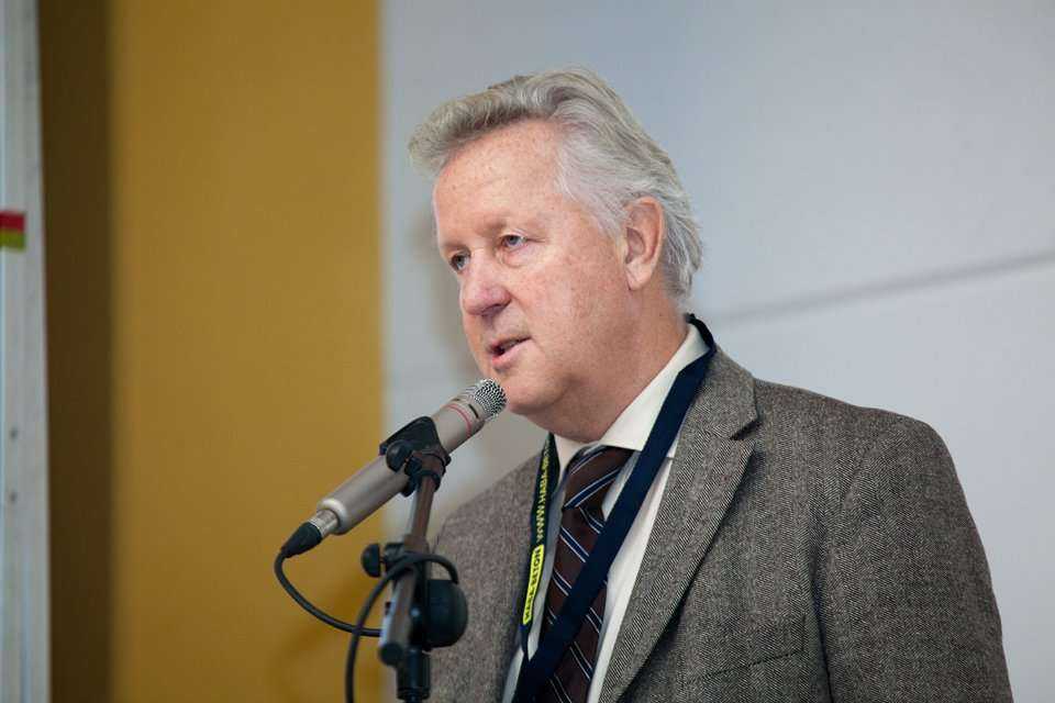 Dipl.-Ing  H.-M. Fritz, Güteschutz Kanalbau e.V. podczas obrad seminaryjnych. Fot. www.inzynieria.com