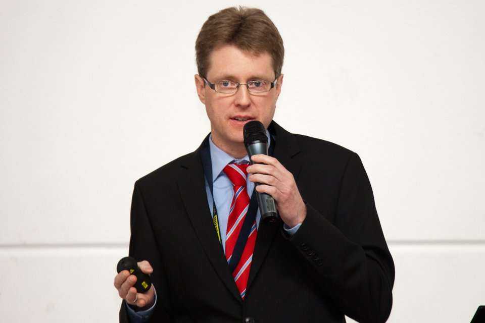 Dipl.-Ing Carsten Rieck, MPA Berlin - Brandenburg GmbH podczas obrad seminaryjnych. Fot. www.inzynieria.com